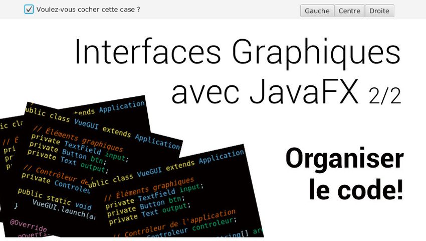 10 - Interfaces Graphiques avec JavaFX - 2/2 - Peertube du DIRO