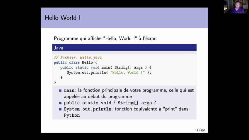 Module 1.Intro Java (vs Python).02.Premier programme Java - Peertube du ...